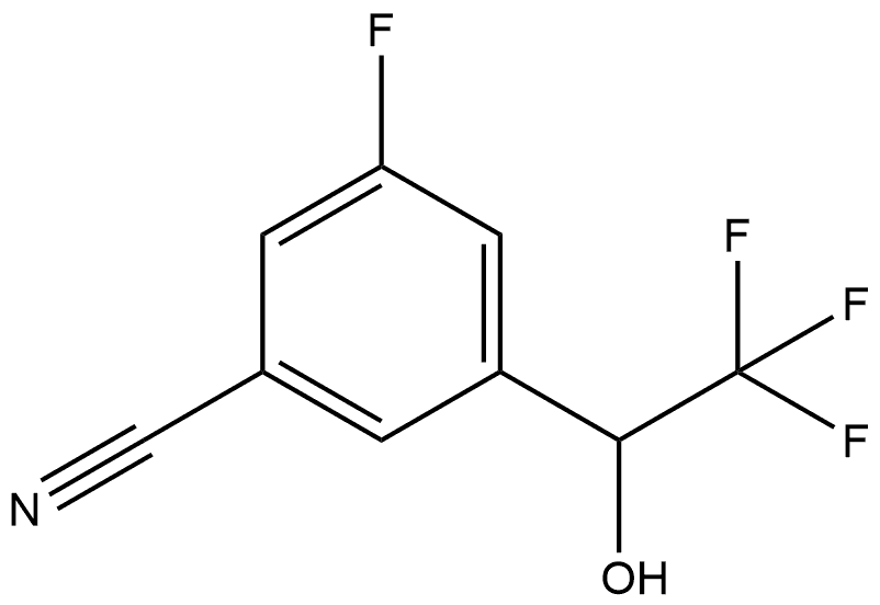 1-(3-Cyano-5-fluorophenyl)-2,2,2-trifluoroethanol Structure