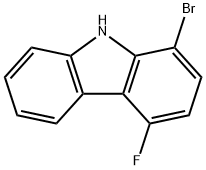 9H-Carbazole, 1-bromo-4-fluoro- Structure