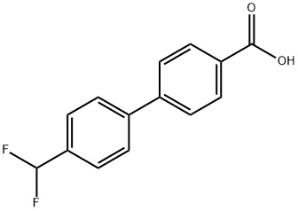 4'-Difluoromethyl-biphenyl-4-carboxylic acid Structure