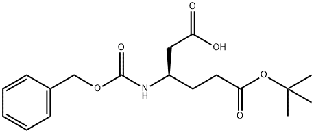 CBZ-D-β-HoGlu(OtBu)-OH Structure