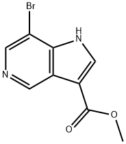 1H-Pyrrolo[3,2-c]pyridine-3-carboxylic acid, 7-bromo-, methyl ester Structure