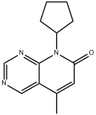 8-cyclopentyl-5-methyl-7H,8H-pyrido[2,3-d]pyrimi din-7-one 구조식 이미지