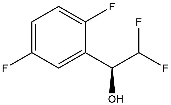 Benzenemethanol, α-(difluoromethyl)-2,5-difluoro-, (αS)- 구조식 이미지