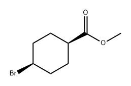 Cyclohexanecarboxylic acid, 4-bromo-, methyl ester, cis- Structure