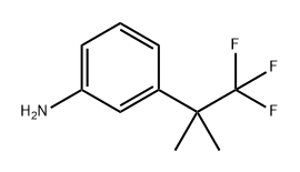 Benzenamine, 3-(2,2,2-trifluoro-1,1-dimethylethyl)- 구조식 이미지