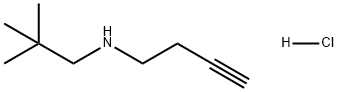 3-Butyn-1-amine, N-(2,2-dimethylpropyl)-, hydrochloride (1:1) Structure