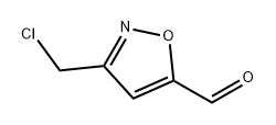 5-Isoxazolecarboxaldehyde, 3-(chloromethyl)- Structure