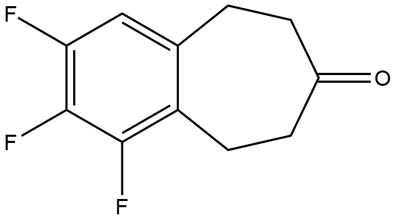 1,2,3-trifluoro-5,6,8,9-tetrahydro-7H-benzo[7]annulen-7-one Structure