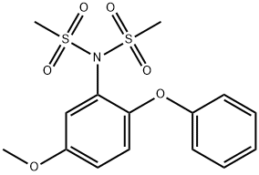 N-(5-methoxy-2-phenoxyphenyl)-N-(methylsulfonyl)methanesulfonamide 구조식 이미지