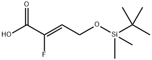 2-Butenoic acid, 4-[[(1,1-dimethylethyl)dimethylsilyl]oxy]-2-fluoro-, (2Z)- 구조식 이미지