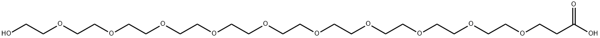 HO-PEG10-CH2CH2COOH Structure