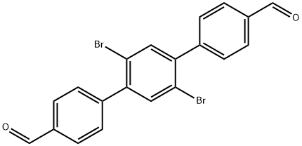 [1,?1':4',?1''-?Terphenyl]?-?4,?4''-?dicarboxaldehyde, 2',?5'-?dibromo- Structure