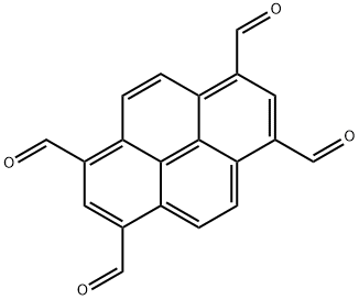1,3,6,8-Pyrenetetracarboxaldehyde Structure