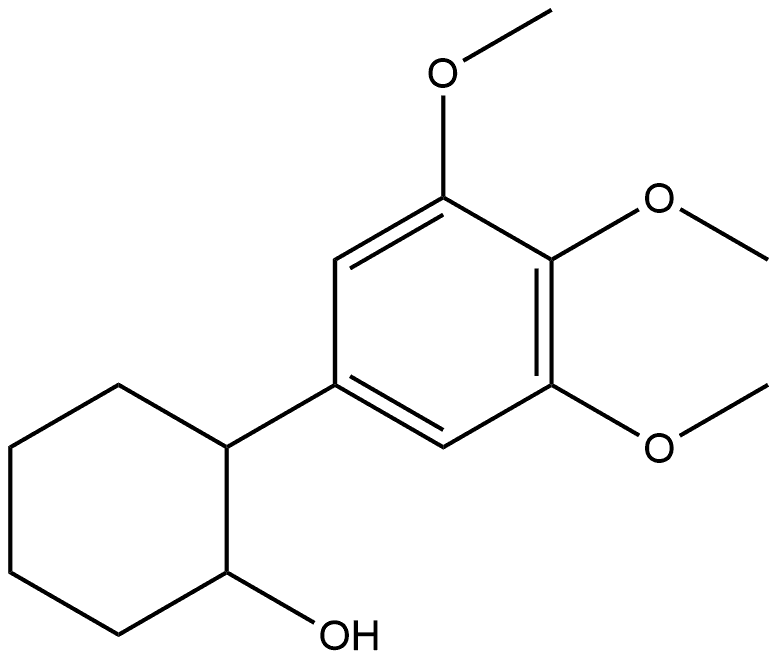 2-(3,4,5-Trimethoxyphenyl)cyclohexanol Structure