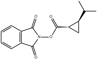 1,3-dioxoisoindolin-2-yl (1S,2R)-2-isopropylcyclopropane-1-carboxylate Structure