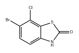2(3H)-Benzothiazolone, 6-bromo-7-chloro- Structure