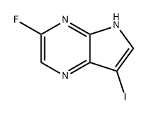 5H-Pyrrolo[2,3-b]pyrazine, 3-fluoro-7-iodo- 구조식 이미지