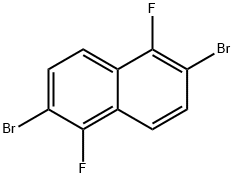 Naphthalene, 2,6-dibromo-1,5-difluoro- Structure