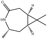 4-Azabicyclo[5.1.0]octan-3-one, 5,8,8-trimethyl-, (1R,5S,7S)- Structure