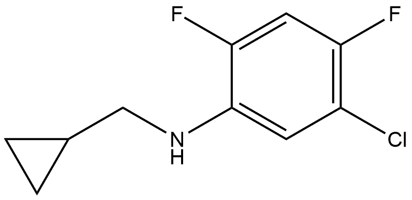 5-Chloro-N-(cyclopropylmethyl)-2,4-difluorobenzenamine Structure