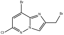 8-Bromo-2-(bromomethyl)-6-chloroimidazo[1,2-b]pyridazine Structure