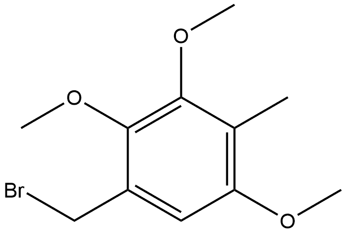 1-(Bromomethyl)-2,3,5-trimethoxy-4-methylbenzene Structure