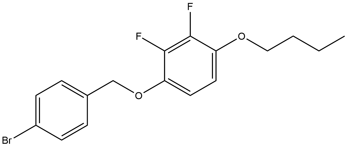 1-[(4-Bromophenyl)methoxy]-4-butoxy-2,3-difluorobenzene Structure
