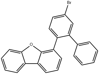 4-(5-bromo[1,1′-biphenyl]-2-yl)-dibenzofuran Structure