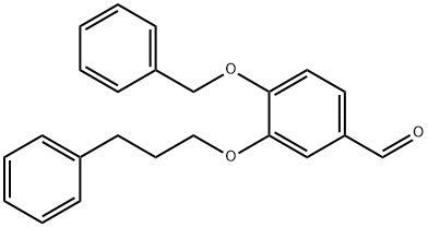 Benzaldehyde, 4-(phenylmethoxy)-3-(3-phenylpropoxy)- Structure