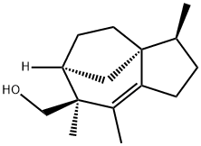 1H-3a,6-Methanoazulene-7-methanol, 2,3,4,5,6,7-hexahydro-3,7,8-trimethyl-, (3S,3aR,6S,7S)- Structure