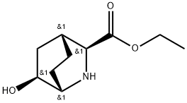 2-Azabicyclo[2.2.2]octane-3-carboxylic acid, 6-hydroxy-, ethyl ester, (1S,3S,4R,6S)- Structure