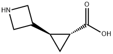 Cyclopropanecarboxylic acid, 2-(3-azetidinyl)-, (1R,2S)- 구조식 이미지