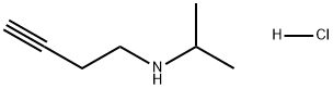 3-Butyn-1-amine, N-(1-methylethyl)-, hydrochloride (1:1) Structure