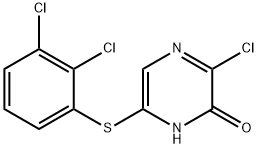 2(1H)-Pyrazinone, 3-chloro-6-[(2,3-dichlorophenyl)thio]- 구조식 이미지