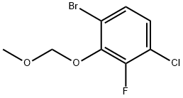 1-Bromo-4-chloro-3-fluoro-2-(methoxymethoxy)benzene Structure