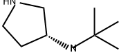 3-Pyrrolidinamine, N-(1,1-dimethylethyl)-, (3R)- Structure