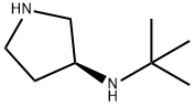 3-Pyrrolidinamine, N-(1,1-dimethylethyl)-, (3S)- Structure
