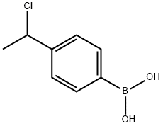 4-(1-Chloroethyl)phenylboronic acid Structure