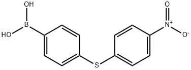 4-[(4-Nitrophenyl)sulfanyl]phenylboronic acid Structure