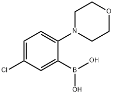 [5-Chloro-2-(morpholin-4-yl)phenyl]boronic acid Structure