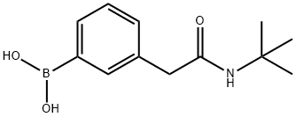 3-[(tert-Butylcarbamoyl)methyl]phenylboronic acid Structure