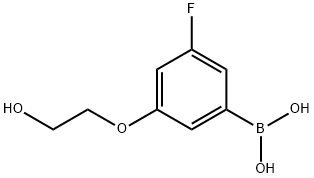 3-Fluoro-5-(2-hydroxyethoxy)phenylboronic acid 구조식 이미지