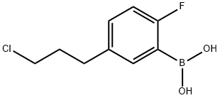 5-(3-Chloropropyl)-2-fluorophenylboronic acid Structure