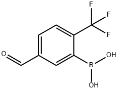 5-Formyl-2-(trifluoromethyl)phenylboronic acid Structure