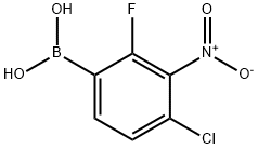 (4-Chloro-2-fluoro-3-nitrophenyl)boronic acid Structure