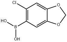 (6-Chloro-2H-1,3-benzodioxol-5-yl)boronic acid Structure