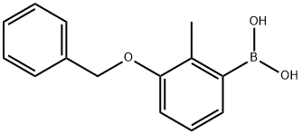3-(Benzyloxy)-2-methylphenylboronic acid 구조식 이미지