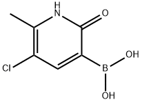 (5-Chloro-2-hydroxy-6-methylpyridin-3-yl)boronic acid 구조식 이미지