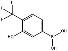 ((3-hydroxy-4-(trifluoroMethyl)phenyl)boronic acid 구조식 이미지