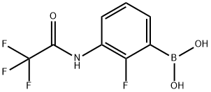 2-Fluoro-3-(trifluoroacetamido)phenylboronic acid Structure